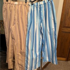 Anthropologie Boxer type lounge pants, bundle of 2.